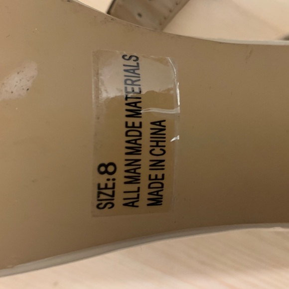 Charlotte Russe Nude patent leather sandals - Picture 6 of 8